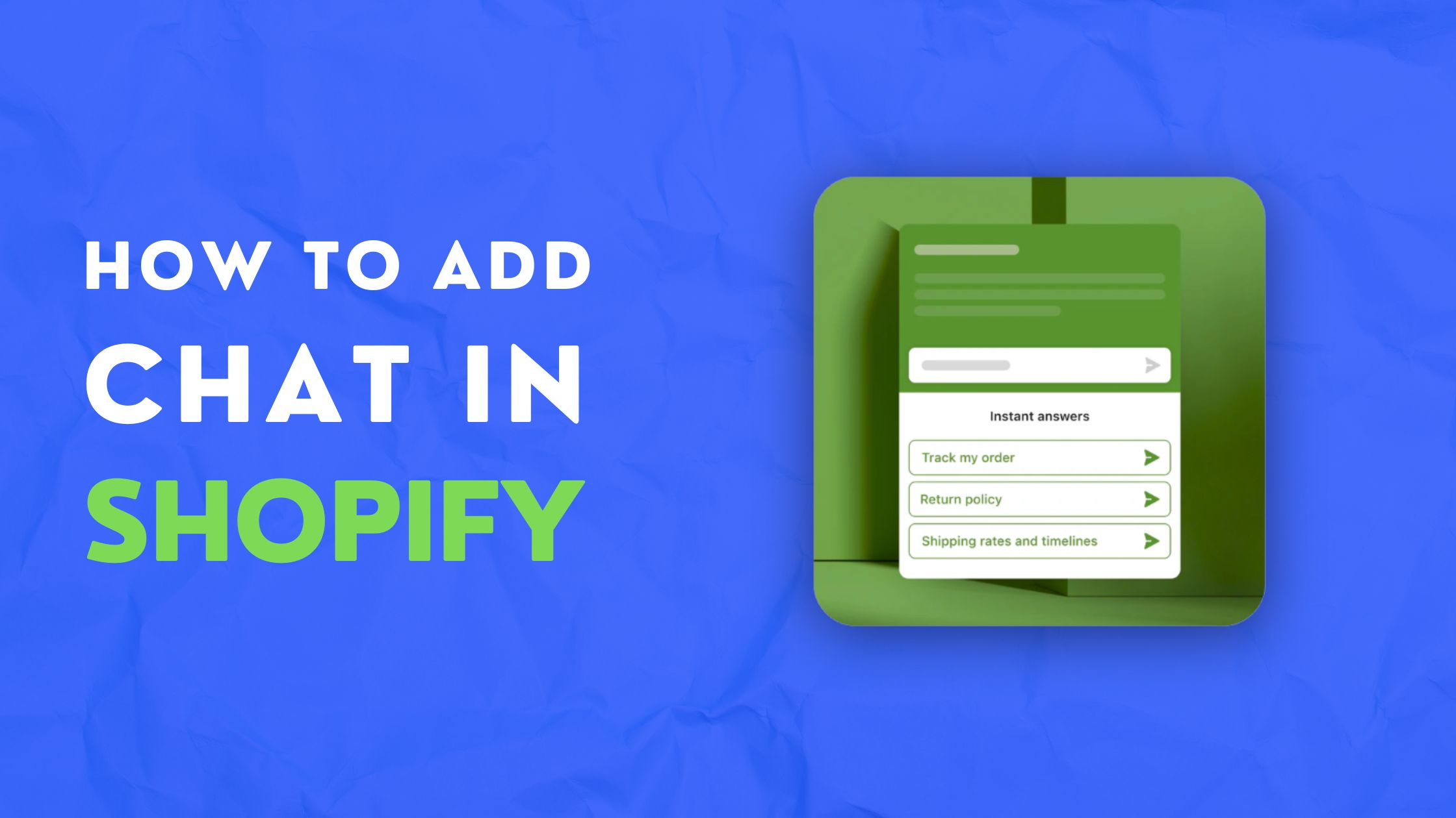How to Add Chat in Shopify